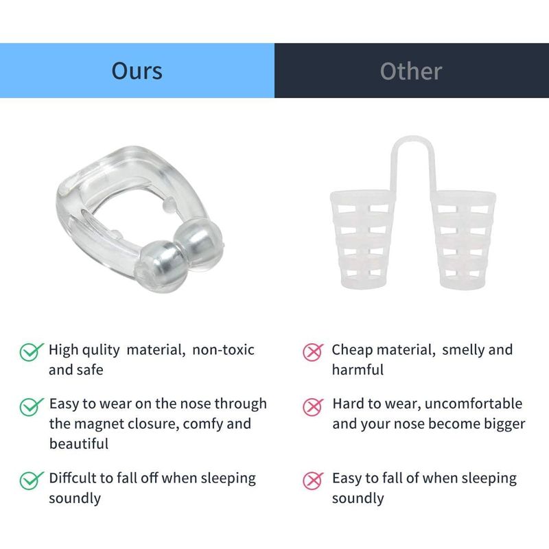 VHEX - Pack X4 Clip Anti Ronquidos Magnético