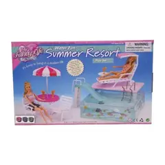 GENERICO - Juguete Muebles Para Casa De Muñeca Piscina Juguete Niña