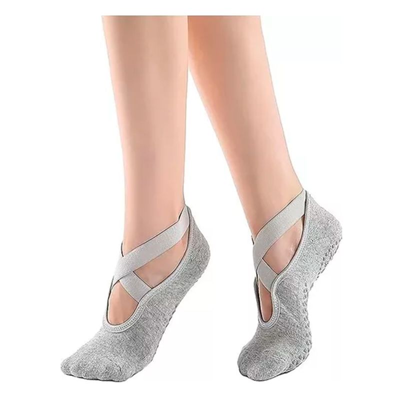 ESHOPANGIE - Calcetines De Yoga Antideslizantes Para Mujer_.