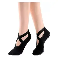 ESHOPANGIE - Calcetines De Yoga Antideslizantes Para Mujer_.