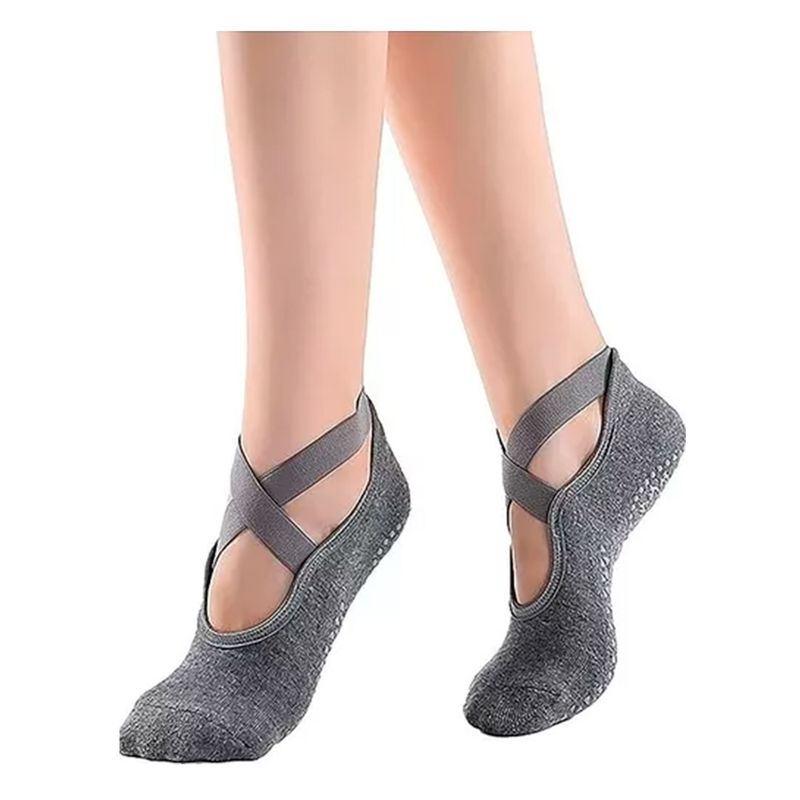 ESHOPANGIE - Calcetines De Yoga Antideslizantes Para Mujer_.