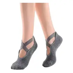 ESHOPANGIE - Calcetines De Yoga Antideslizantes Para Mujer