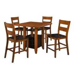 MSA MUEBLES SANTA ANA - Juego de Comedor 4 Puestos Maine