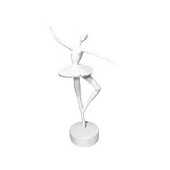 MUNDO ONLINE - Adorno deco Escultura Artística Bailarina Ballet Blanca