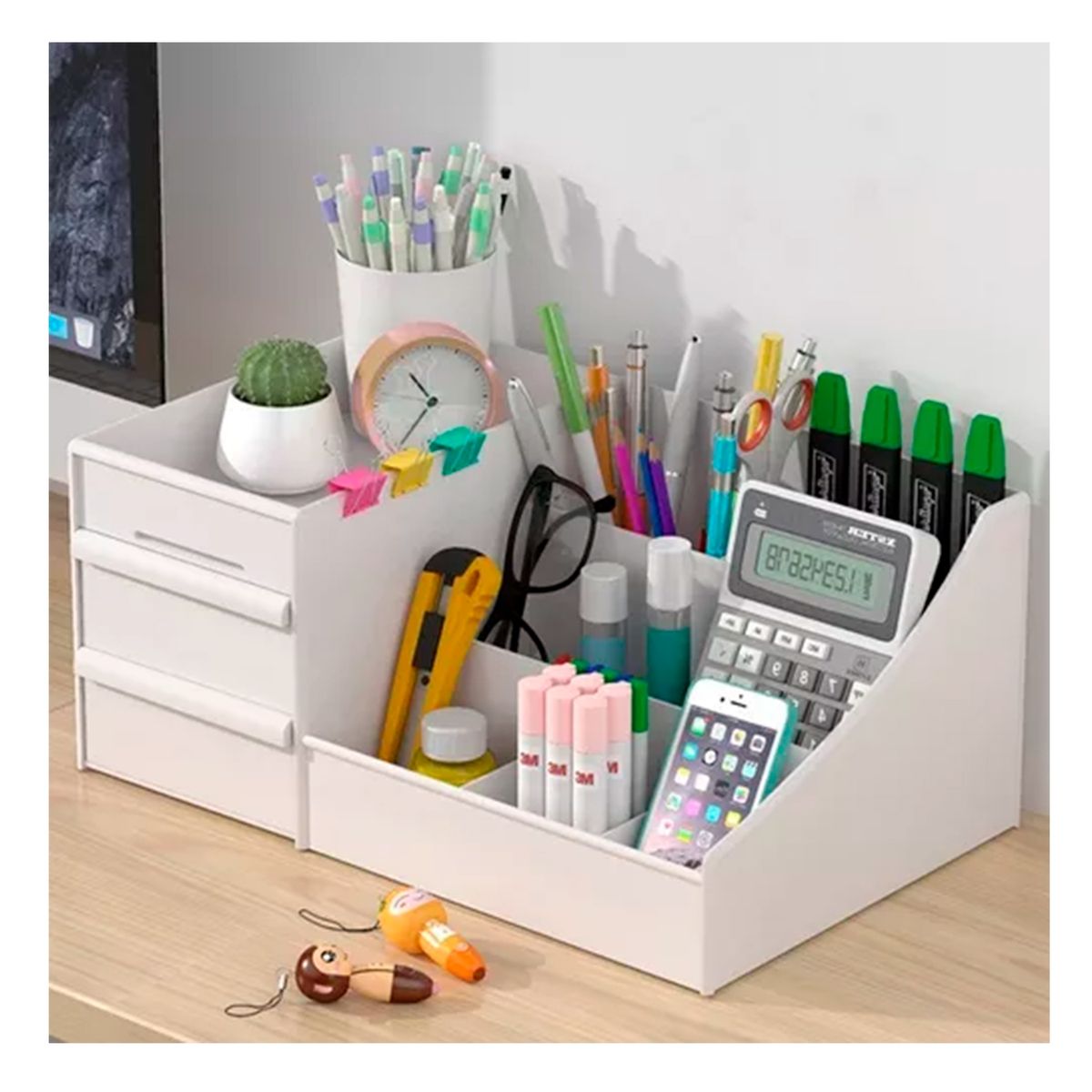 GENERICO - Organizador De Maquillajes Y Cosmeticos Blanco