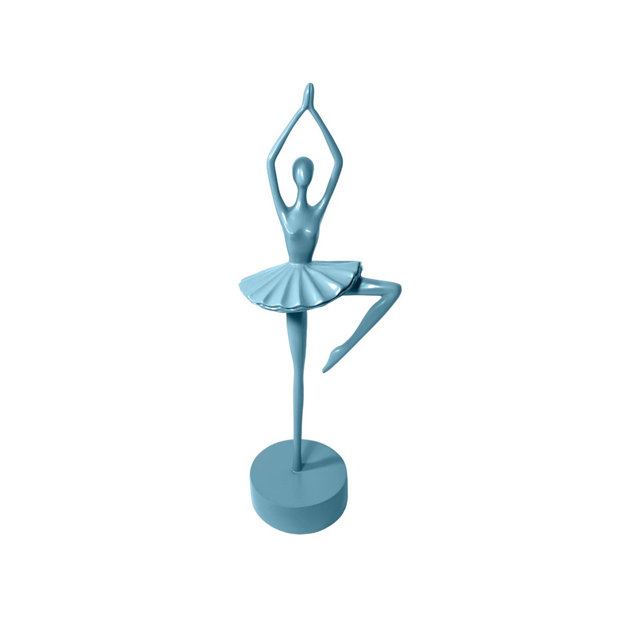MUNDO ONLINE - Adorno deco Escultura Artística Bailarina Ballet Celeste     