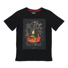 AC DC - Polera Niño Negra Hells Bells AC/DC