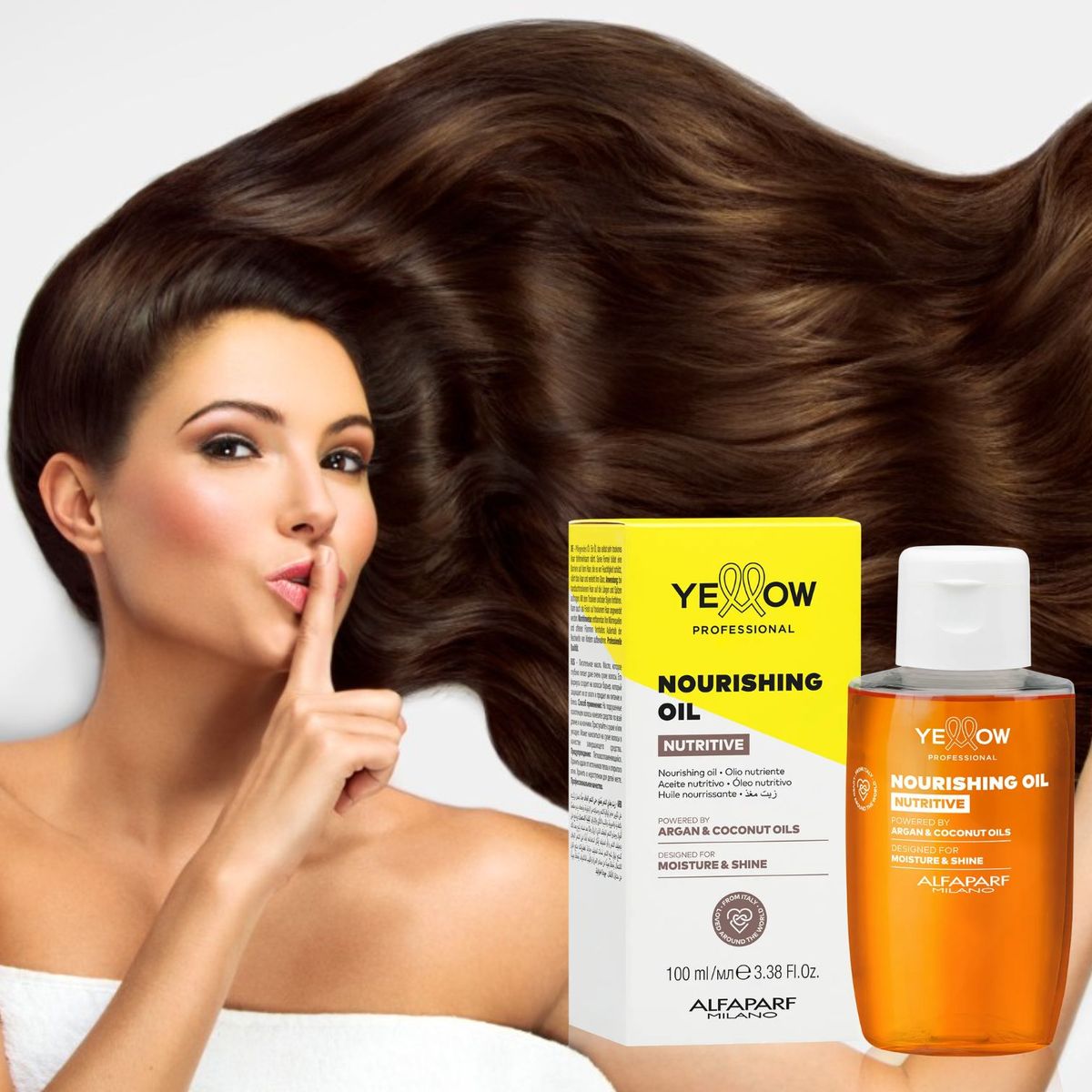 ALFAPARF MILANO - Aceite capilar nutritivo YELLOW PROFESSIONAL sellador de puntas abiertas 100ML