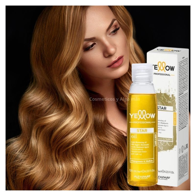ALFAPARF MILANO - Aceite capilar iluminador YELLOW PROFESSIONAL STAR OIL 125ML