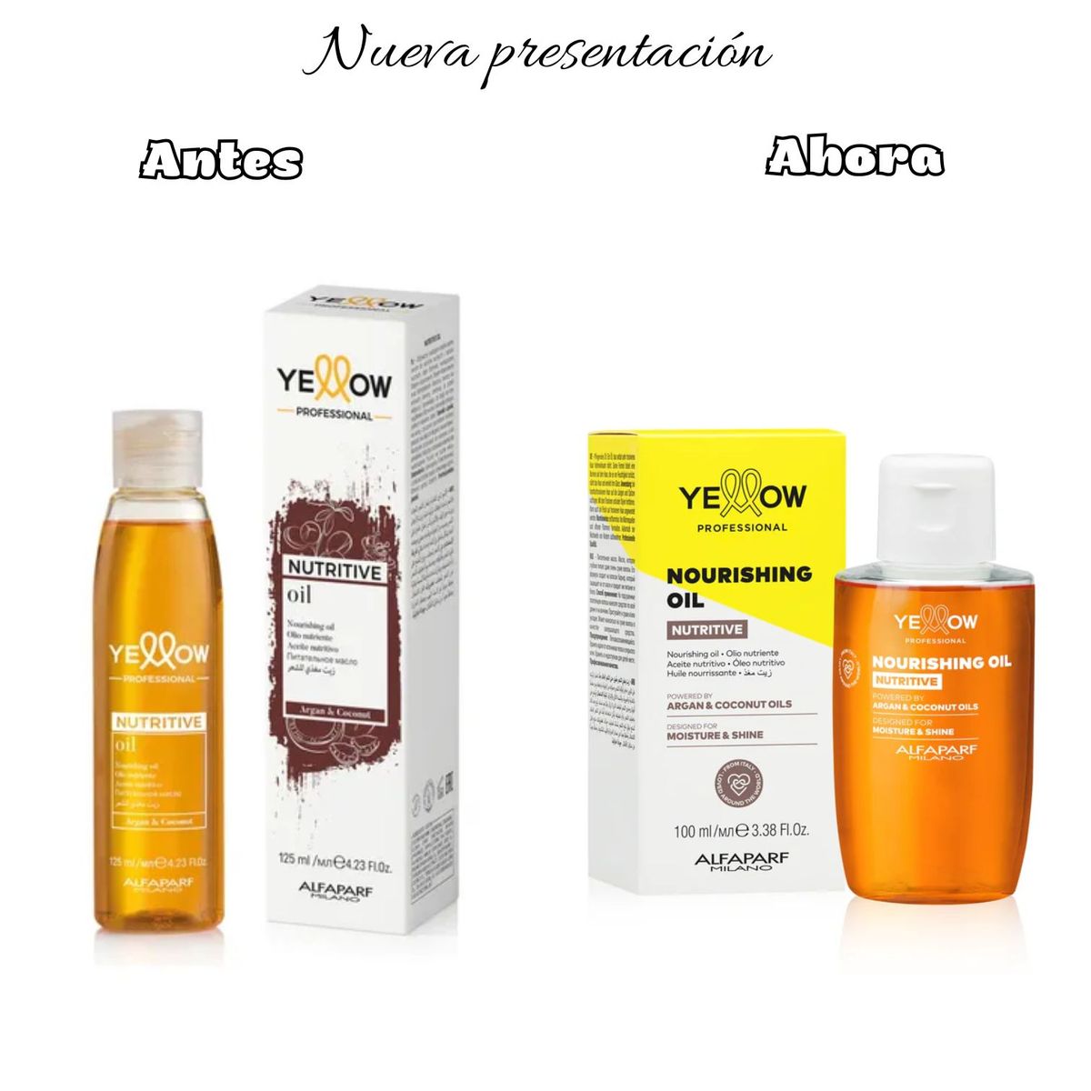 ALFAPARF MILANO - Aceite capilar nutritivo YELLOW PROFESSIONAL sellador de puntas abiertas 100ML