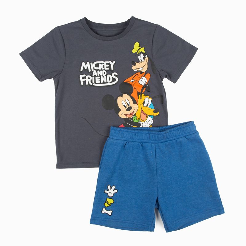 DISNEY - Conjunto Niño Mickey y Sus Amigo Gris Mickey