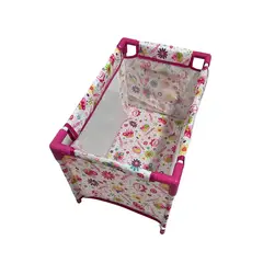 GENERICO - Cuna De Juguete Para Muñeca Corral Metalico Plegable