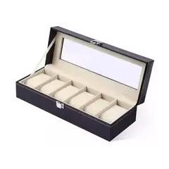GENERICO - Organizador Caja Para 6 Reloj Exhibidor