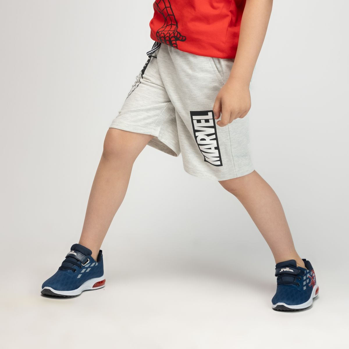 MARVEL - Short Niño Comics Spiderman Gris Marvel