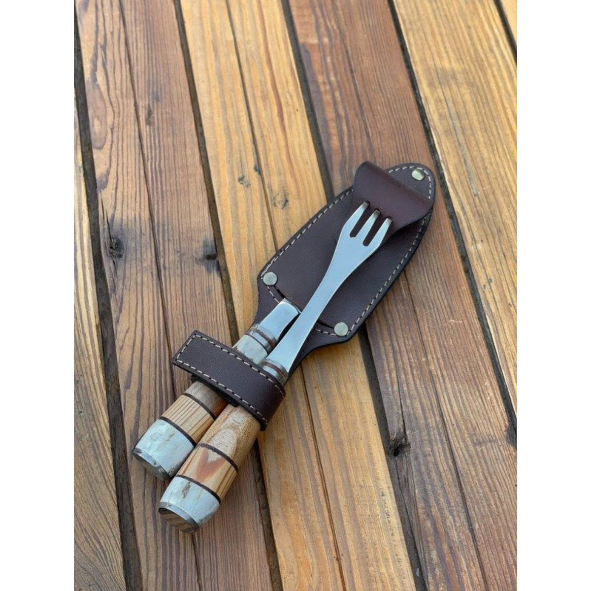 GENERICO - Tenedor y Cuchillo Setter Combinado - Fire Chile