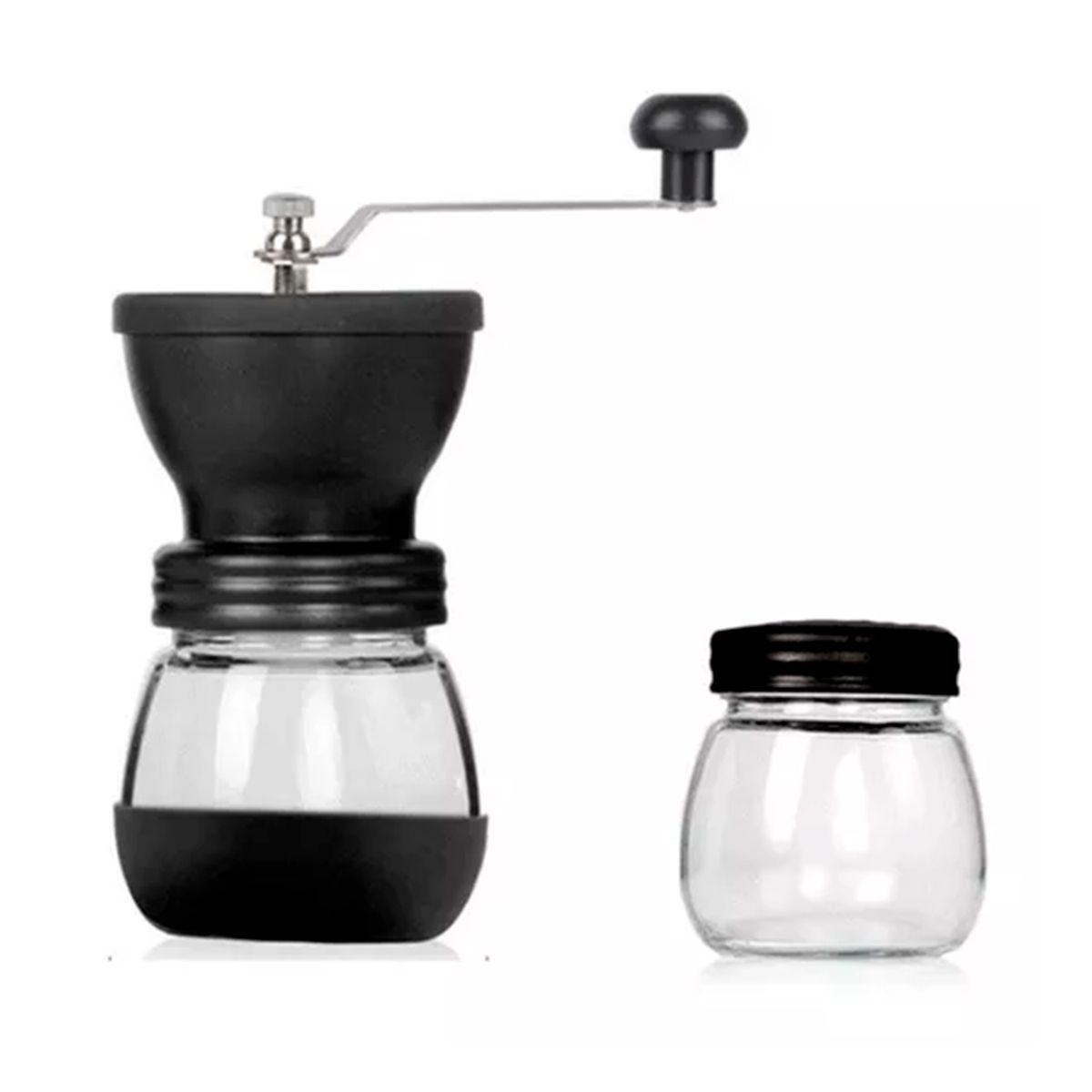 GENERICO - Molino De Café Regulable Manual + 1 Frasco De Vidrio