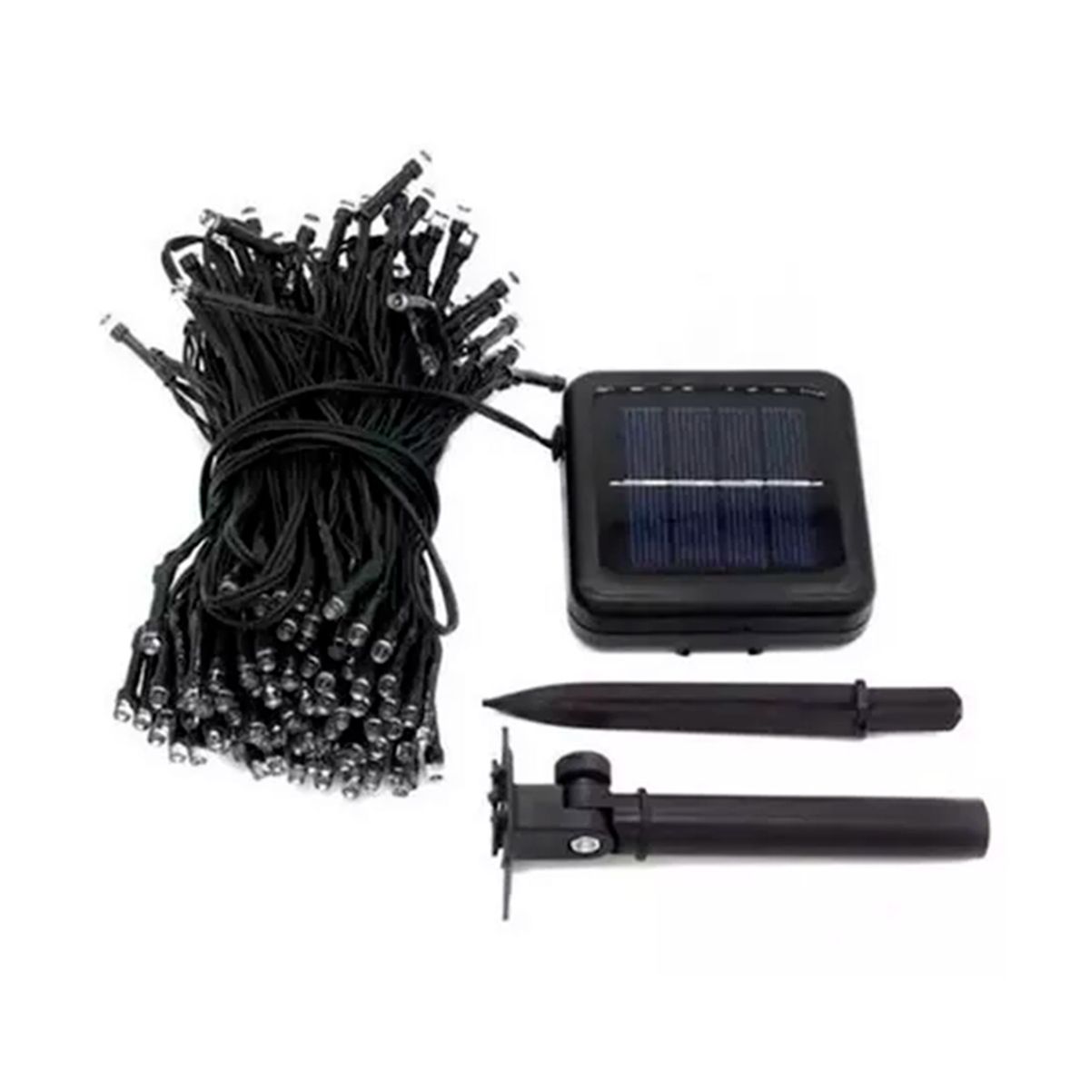 GENERICO - Luces Led Guirnalda Solar 100 Leds 10 Metros Multicolor