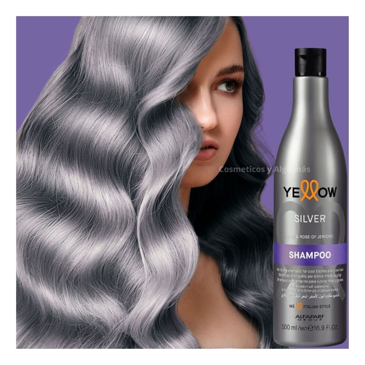 ALFAPARF MILANO - Shampoo Matizador Violeta Yellow efecto PLATA