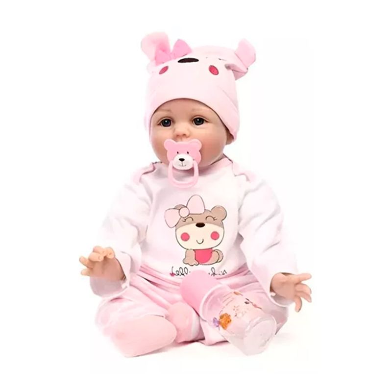 GENERICO - Bebe Reborn De Silicona Cuerpo Completo 55cm