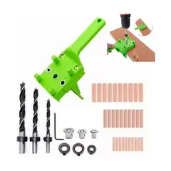 GENERICO - Set Guia Plantilla Para Tarugos De Madera