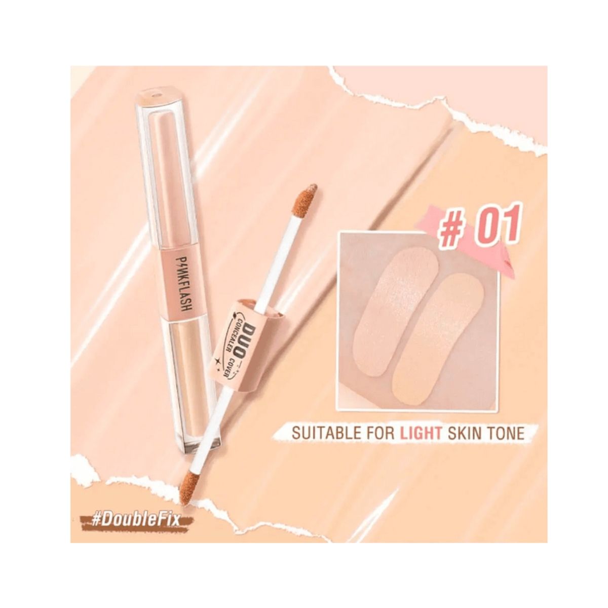 PINKFLASH - Corrector Duo Cover Concealer 01 Pinkflash