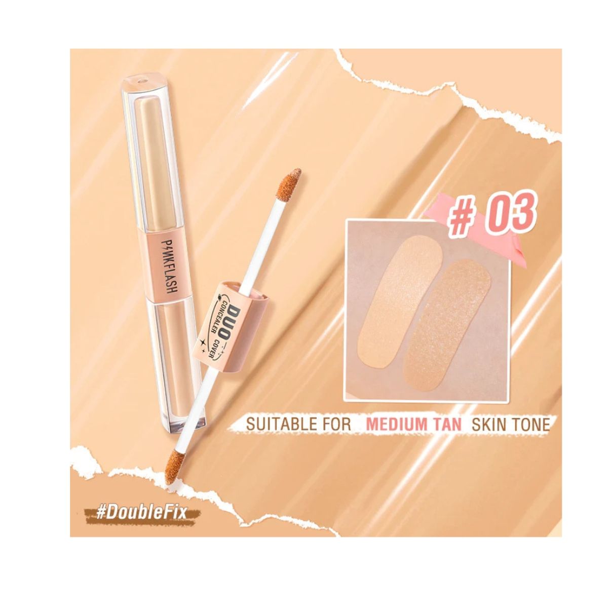 PINKFLASH - Corrector Duo Cover Concealer 03 Pinkflash