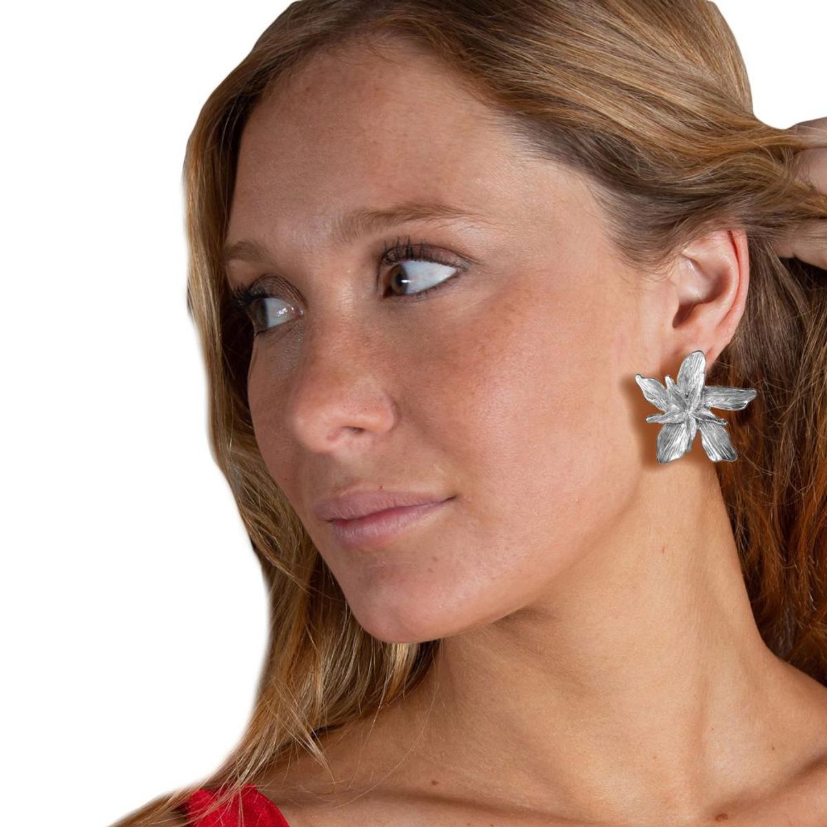 MARIA PASKARO - Aros Lirio Plateado María Paskaro - Plateado