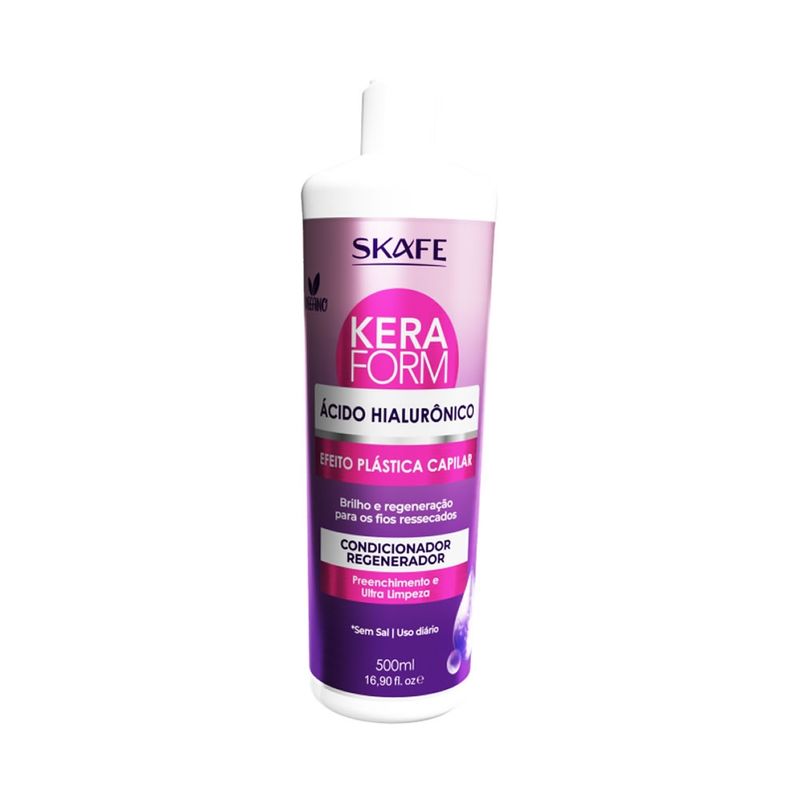 SKAFE COSMETICOS - ACONDICIONADOR  KERAFORM ACIDO HIALURONICO 500 ML VEGANO
