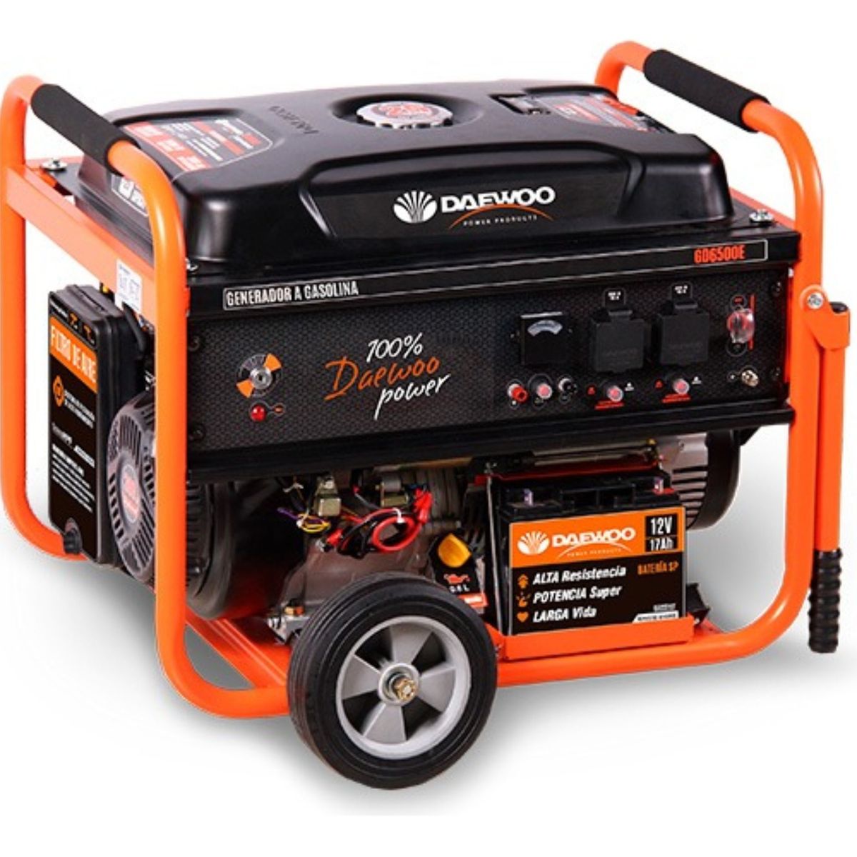 DAEWOO - Generador Eléctrico A Gasolina 5500w Daewoo GD6500E 13hp 4t…