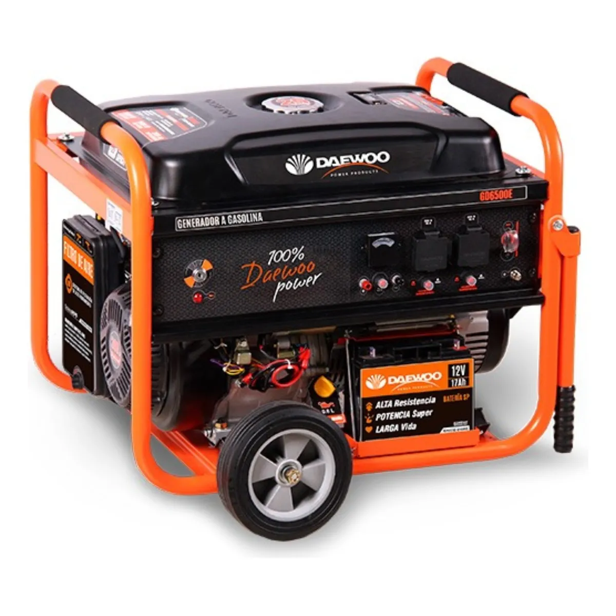 DAEWOO - Generador Eléctrico A Gasolina 5500w Daewoo GD6500E 13hp 4t…