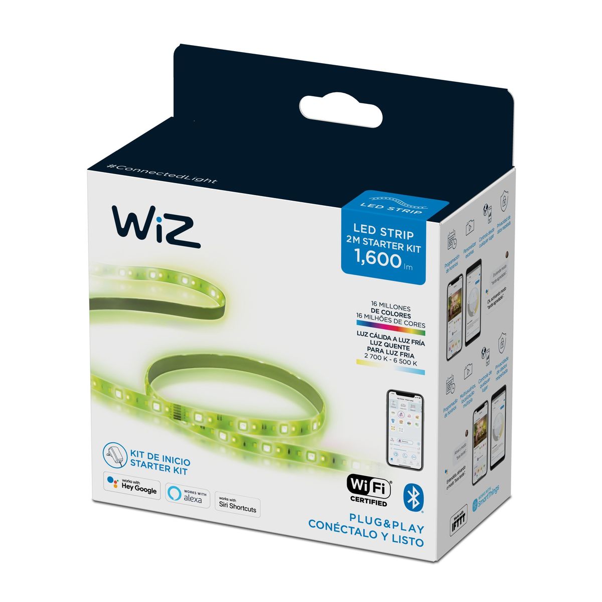 WIZ - Tira Led Inteligente Base Wiz Rgb 20w 2mts Wifi