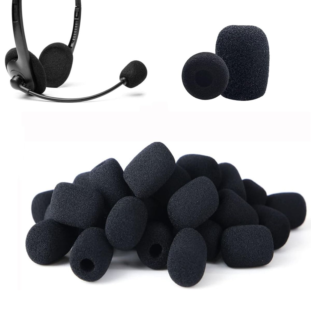 LELOX - 30Piezas Fundas de Espuma para Micrófonos