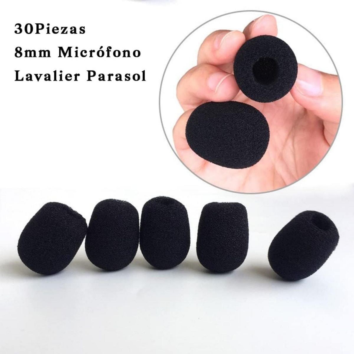 LELOX - 30Piezas Fundas de Espuma para Micrófonos