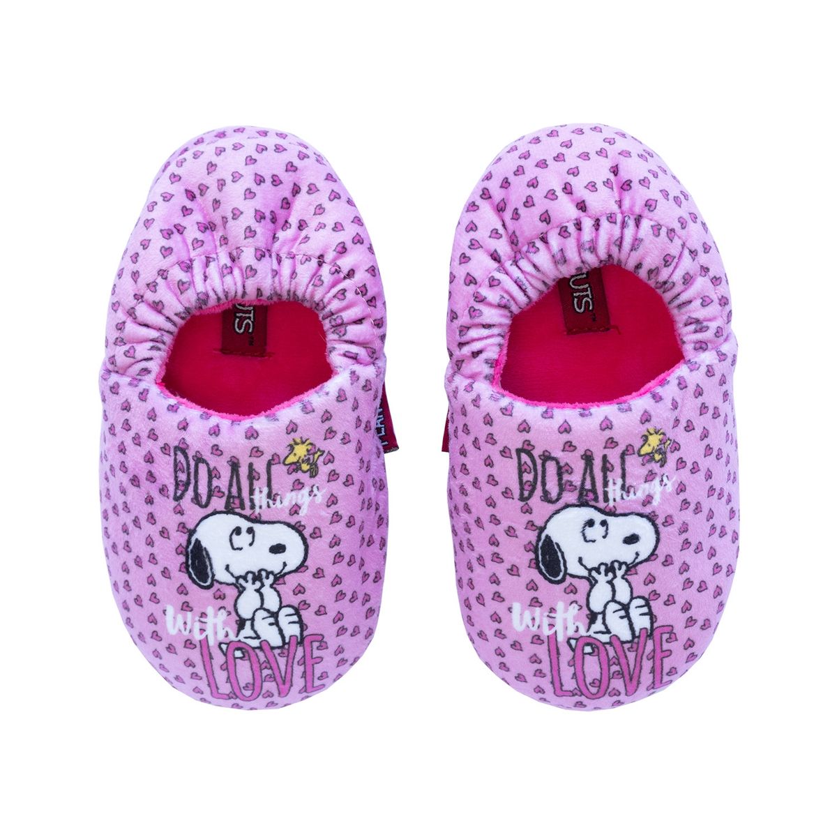 SNOOPY - Pantufla Niña Love Morado Snoopy