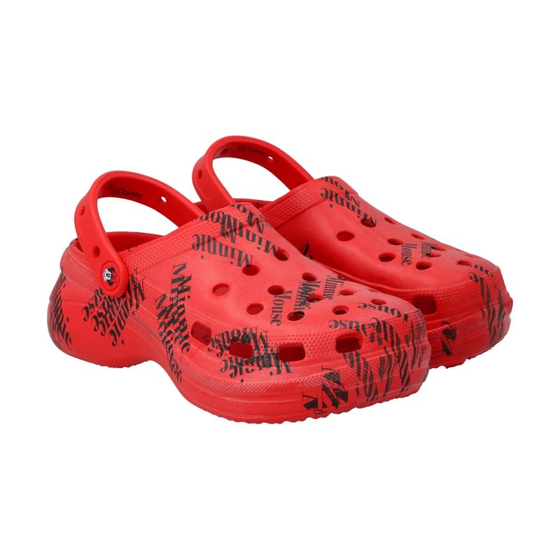 DISNEY - CLOGS ADULTO MINNIE MOUSE ROJA