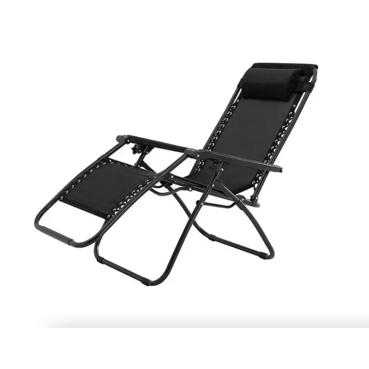 GENERICO - Silla Reposera Playa Y Camping Alta Plegable Gris