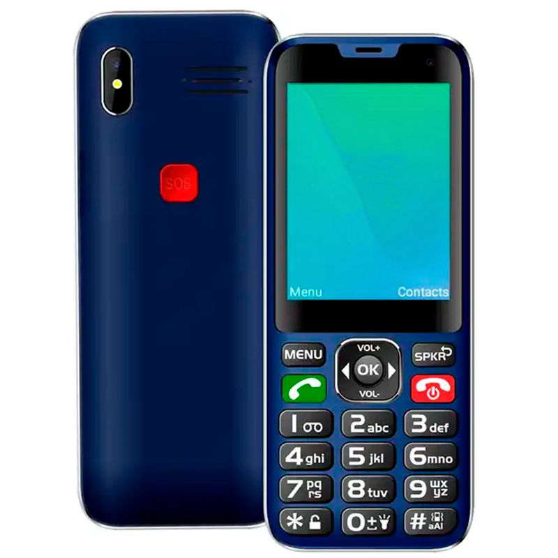 TECNOLAB - Telefono Celular Adulto Mayor 4G 2.8" Color Tecnolab Azul