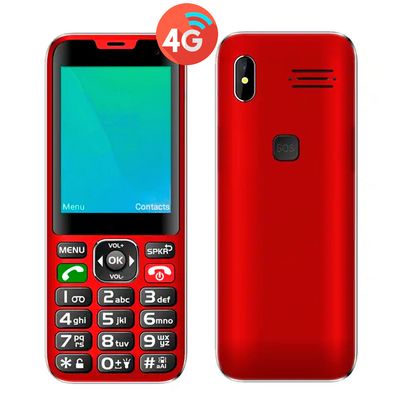 Imagen 2 del producto Telefono Celular Adulto Mayor 4G 2.8"" Color Rojo