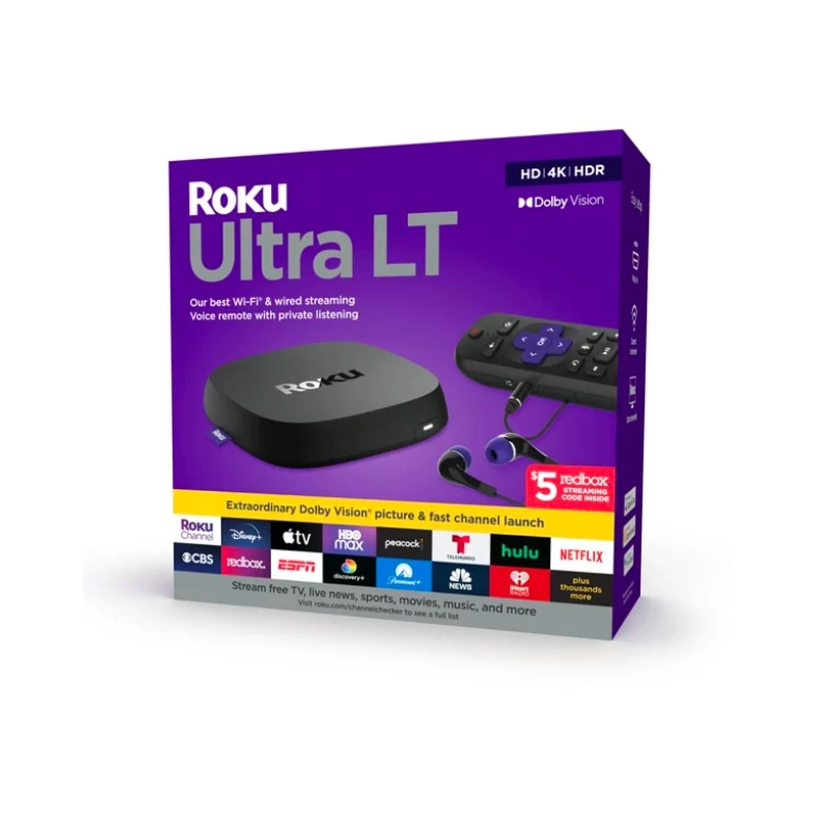 ROKU - Roku Ultra LT 4K HDR Streaming - Dolby Vision - Modelo 4801RW 2021