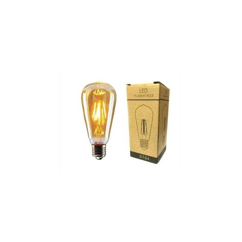 GENERICO - Pack X10 Ampolletas Filamento Led Edison 4w Retro Vintage