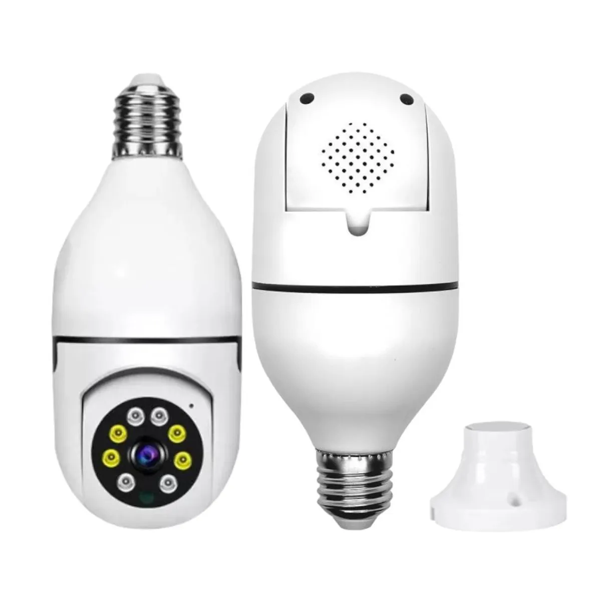 GENERICO - Cámara De Seguridad Wifi Vision Nocturna 360° Hd Soquete