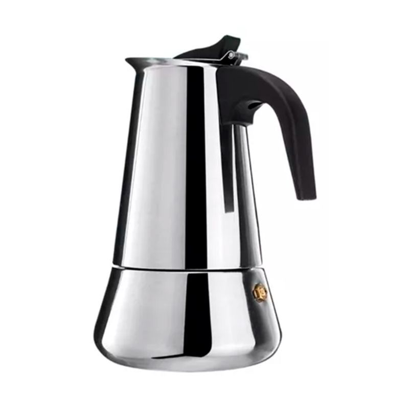 GENERICO - Cafetera Italiana Inoxidable Espresso 4 Tazas