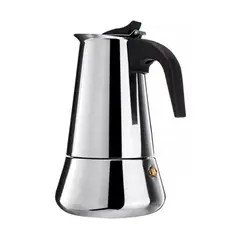 GENERICO - Cafetera Italiana Inoxidable Espresso 4 Tazas
