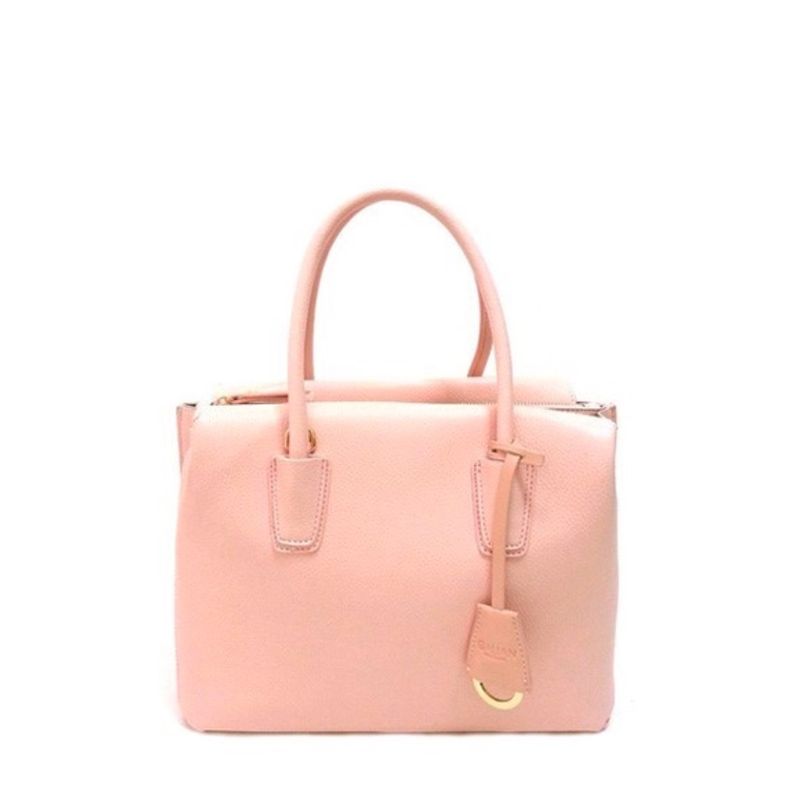 VANE COLLECTION - Cartera mujer duffle rosada ancha doble compartimiento