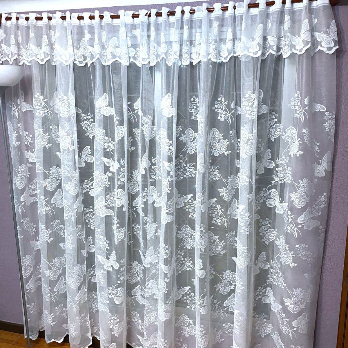 GENERICO - Set cortina de visillo 2 paños (5mts)