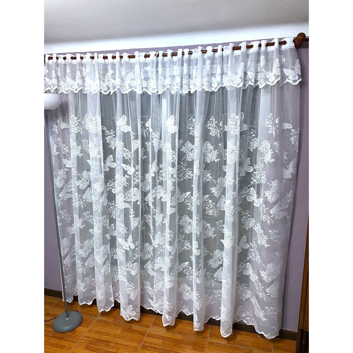 GENERICO - Set cortina de visillo 2 paños (5mts)