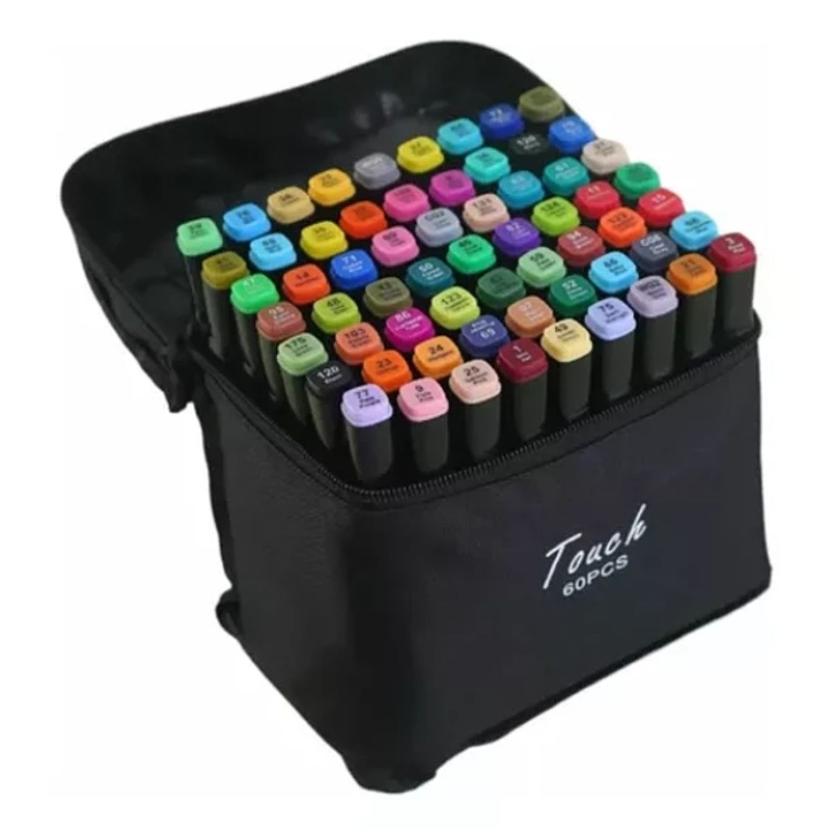 GENERICO - Set De Plumones 60 Marcadores Doble Punta Para Pintar