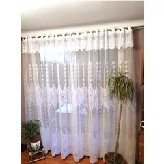 GENERICO - Set cortina de visillo 2 paños (5mts)