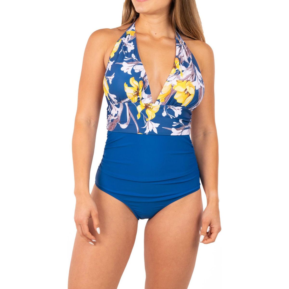 HIPSY - Traje De Baño Halter Escote Colores