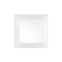 SET DE 6 PLATOS BAJOS CUADRADOS BLANCOS 21,5 CM STAR